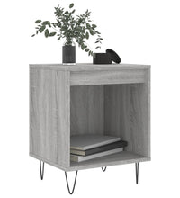 Nachttische 2 Stk. Grau Sonoma 40x35x50 cm Holzwerkstoff