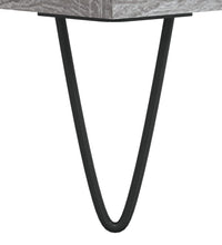 Nachttische 2 Stk. Grau Sonoma 40x35x50 cm Holzwerkstoff