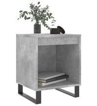 Nachttische 2 Stk. Betongrau 40x35x50 cm Holzwerkstoff