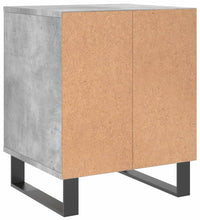Nachttische 2 Stk. Betongrau 40x35x50 cm Holzwerkstoff
