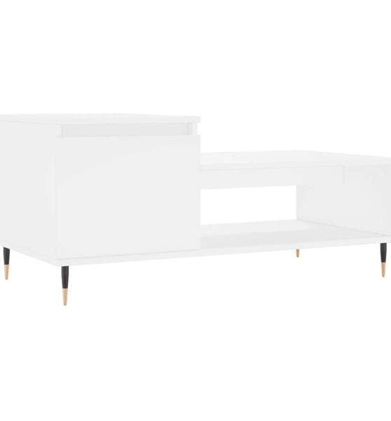 Couchtisch Weiß 100x50x45 cm Holzwerkstoff