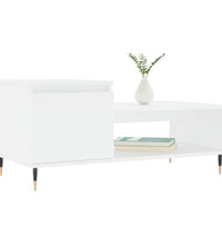 Couchtisch Weiß 100x50x45 cm Holzwerkstoff