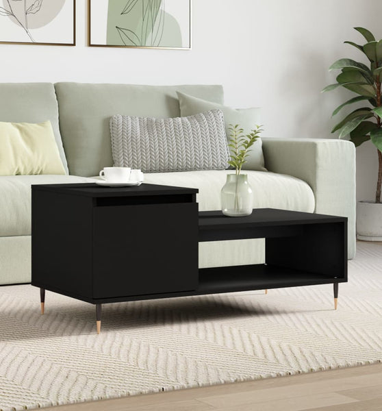 Couchtisch Schwarz 100x50x45 cm Holzwerkstoff