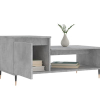 Couchtisch Betongrau 100x50x45 cm Holzwerkstoff