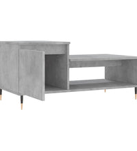 Couchtisch Betongrau 100x50x45 cm Holzwerkstoff