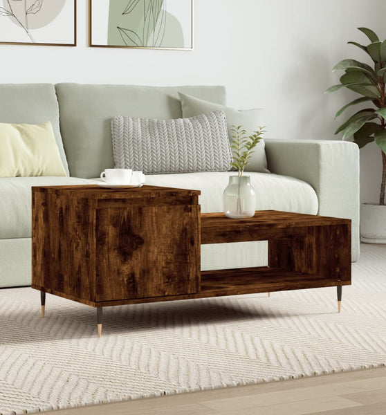 Couchtisch Räuchereiche 100x50x45 cm Holzwerkstoff