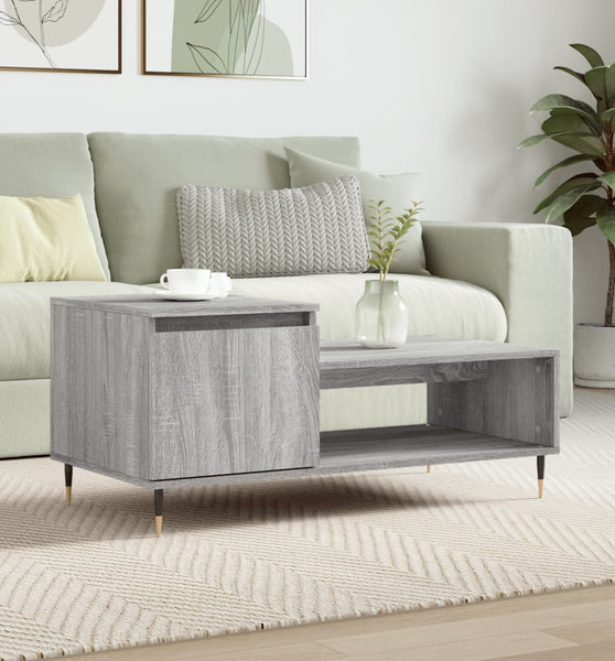 Couchtisch Grau Sonoma 100x50x45 cm Holzwerkstoff