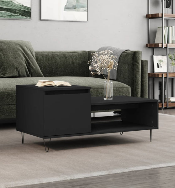 Couchtisch Schwarz 100x50x45 cm Holzwerkstoff