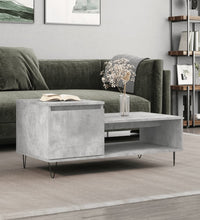 Couchtisch Betongrau 100x50x45 cm Holzwerkstoff