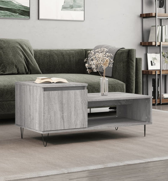 Couchtisch Grau Sonoma 100x50x45 cm Holzwerkstoff