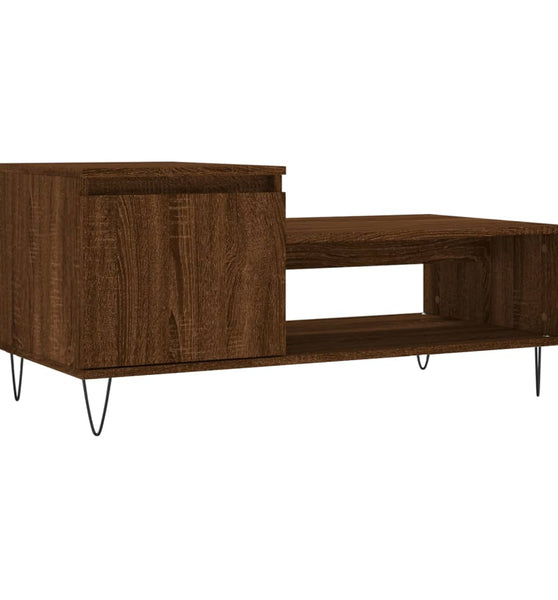 Couchtisch Braun Eichen-Optik 100x50x45 cm Holzwerkstoff
