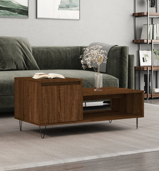 Couchtisch Braun Eichen-Optik 100x50x45 cm Holzwerkstoff