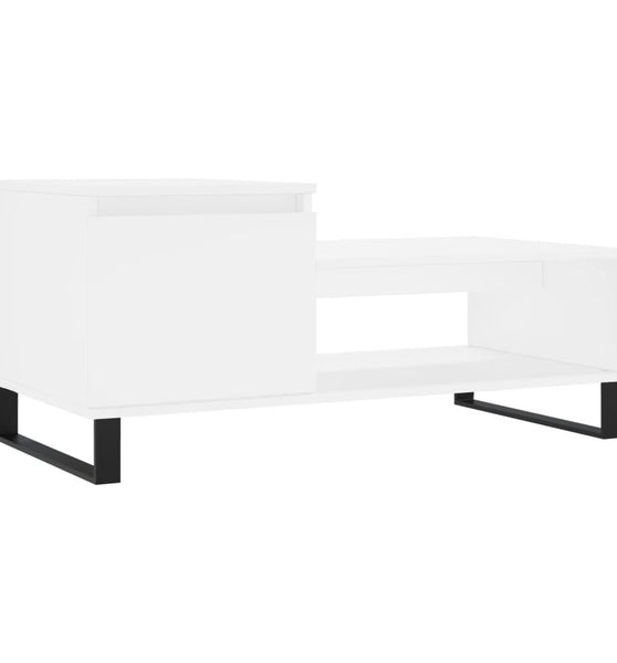 Couchtisch Weiß 100x50x45 cm Holzwerkstoff