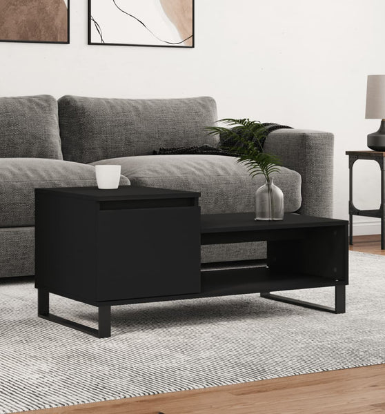 Couchtisch Schwarz 100x50x45 cm Holzwerkstoff