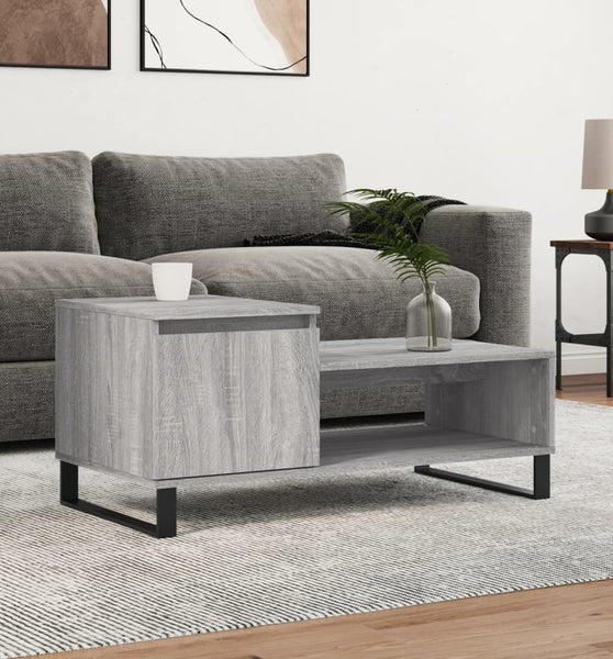 Couchtisch Grau Sonoma 100x50x45 cm Holzwerkstoff