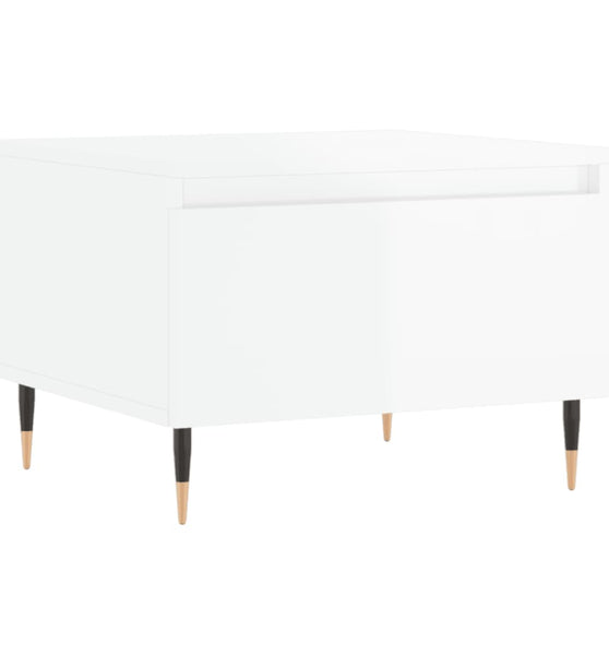 Couchtisch Hochglanz-Weiß 50x46x35 cm Holzwerkstoff