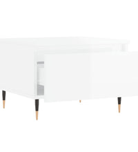 Couchtisch Hochglanz-Weiß 50x46x35 cm Holzwerkstoff