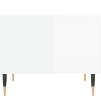 Couchtisch Hochglanz-Weiß 50x46x35 cm Holzwerkstoff