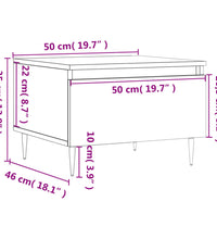 Couchtisch Grau Sonoma 50x46x35 cm Holzwerkstoff