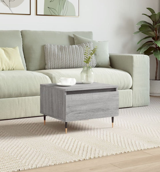Couchtisch Grau Sonoma 50x46x35 cm Holzwerkstoff
