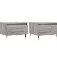 Couchtische 2 Stk. Grau Sonoma 50x46x35 cm Holzwerkstoff