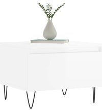 Couchtische 2 Stk. Hochglanz-Weiß 50x46x35 cm Holzwerkstoff