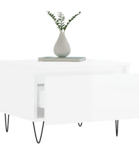 Couchtische 2 Stk. Hochglanz-Weiß 50x46x35 cm Holzwerkstoff