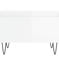 Couchtische 2 Stk. Hochglanz-Weiß 50x46x35 cm Holzwerkstoff