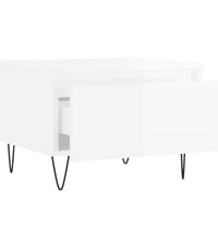 Couchtische 2 Stk. Hochglanz-Weiß 50x46x35 cm Holzwerkstoff