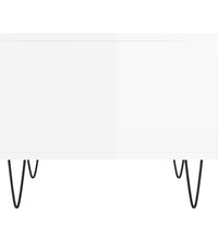 Couchtische 2 Stk. Hochglanz-Weiß 50x46x35 cm Holzwerkstoff