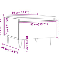 Couchtisch Sonoma-Eiche 50x46x35 cm Holzwerkstoff