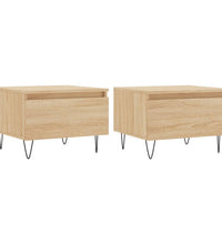 Couchtische 2 Stk. Sonoma-Eiche 50x46x35 cm Holzwerkstoff