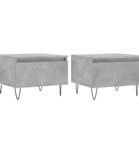 Couchtische 2 Stk. Betongrau 50x46x35 cm Holzwerkstoff