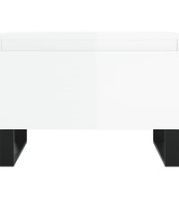 Couchtisch Hochglanz-Weiß 50x46x35 cm Holzwerkstoff