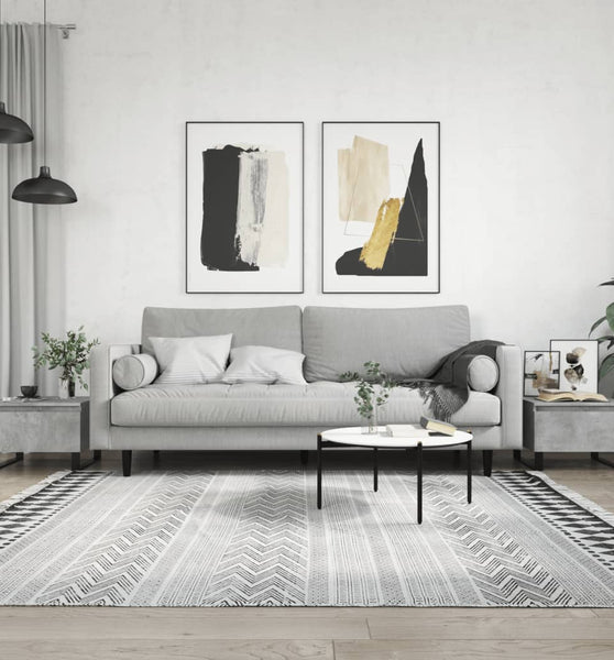 Couchtische 2 Stk. Betongrau 50x46x35 cm Holzwerkstoff