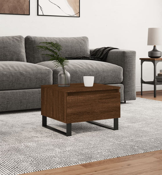 Couchtisch Braun Eichen-Optik 50x46x35 cm Holzwerkstoff