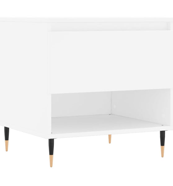 Couchtisch Weiß 50x46x50 cm Holzwerkstoff