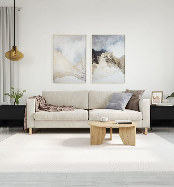 Couchtische 2 Stk. Schwarz 50x46x50 cm Holzwerkstoff