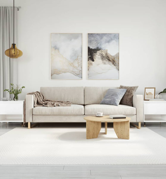 Couchtische 2 Stk. Hochglanz-Weiß 50x46x50 cm Holzwerkstoff