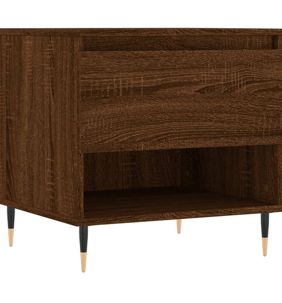 Couchtisch Braun Eichen-Optik 50x46x50 cm Holzwerkstoff