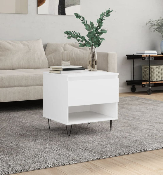 Couchtisch Weiß 50x46x50 cm Holzwerkstoff