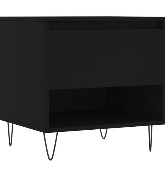 Couchtisch Schwarz 50x46x50 cm Holzwerkstoff