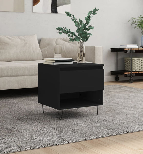 Couchtisch Schwarz 50x46x50 cm Holzwerkstoff