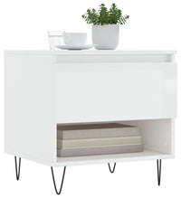 Couchtisch Hochglanz-Weiß 50x46x50 cm Holzwerkstoff