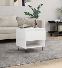 Couchtisch Hochglanz-Weiß 50x46x50 cm Holzwerkstoff