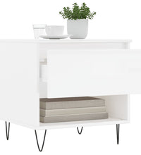 Couchtische 2 Stk. Hochglanz-Weiß 50x46x50 cm Holzwerkstoff