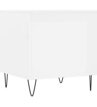 Couchtische 2 Stk. Hochglanz-Weiß 50x46x50 cm Holzwerkstoff