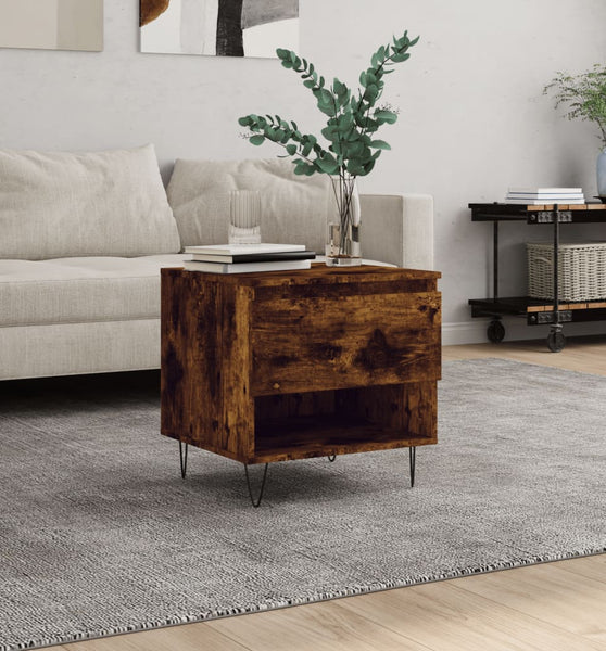 Couchtisch Räuchereiche 50x46x50 cm Holzwerkstoff