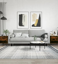 Couchtische 2 Stk. Räuchereiche 50x46x50 cm Holzwerkstoff