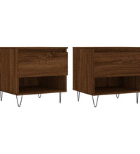 Couchtische 2 Stk. Braun Eichen-Optik 50x46x50 cm Holzwerkstoff